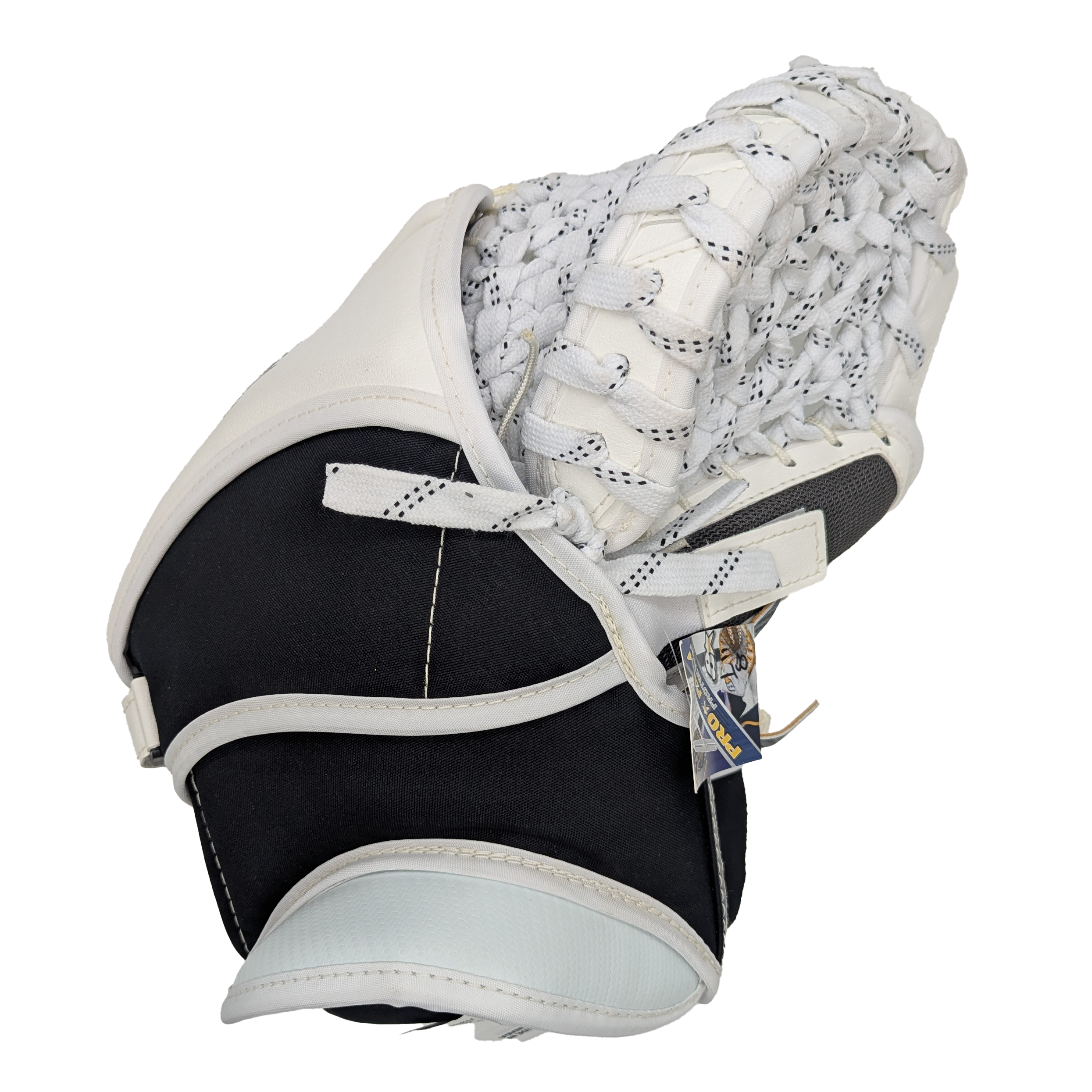 Brian's Custom - AHL Pro Stock Goalie Trapper (Blanc/Noir/Argent)